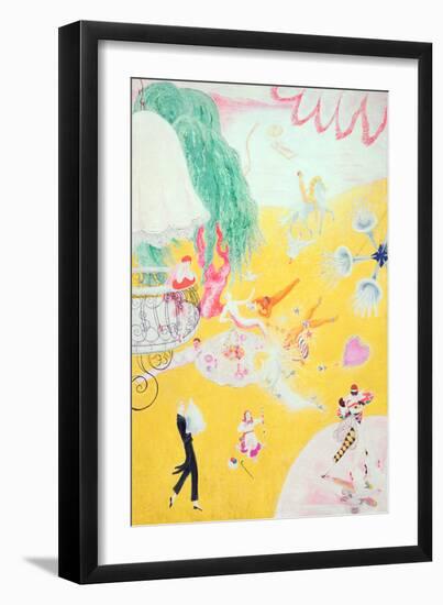 Love Flight of a Pink Candy Heart, 1930-Florine Stettheimer-Framed Giclee Print