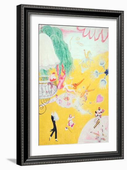 Love Flight of a Pink Candy Heart, 1930-Florine Stettheimer-Framed Giclee Print