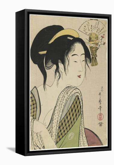 Love for a Farmer's Wife, 1795-1796-Kitagawa Utamaro-Framed Premier Image Canvas