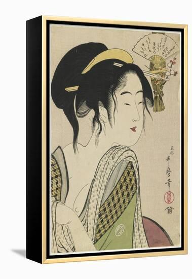 Love for a Farmer's Wife, 1795-1796-Kitagawa Utamaro-Framed Premier Image Canvas