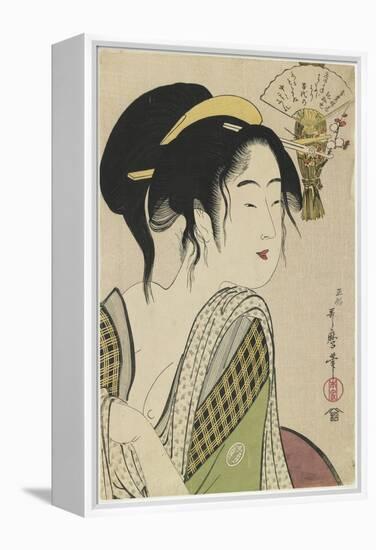 Love for a Farmer's Wife, 1795-1796-Kitagawa Utamaro-Framed Premier Image Canvas