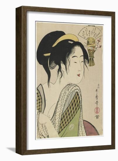 Love for a Farmer's Wife, 1795-1796-Kitagawa Utamaro-Framed Giclee Print