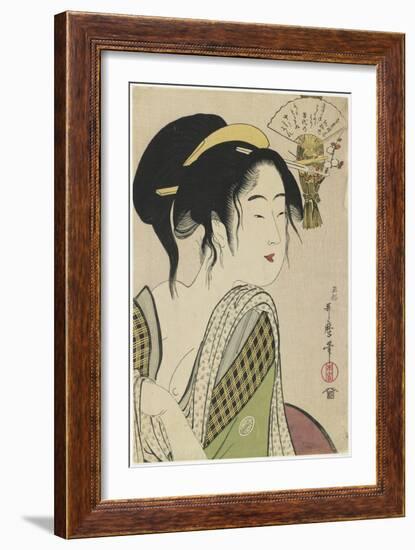 Love for a Farmer's Wife, 1795-1796-Kitagawa Utamaro-Framed Giclee Print