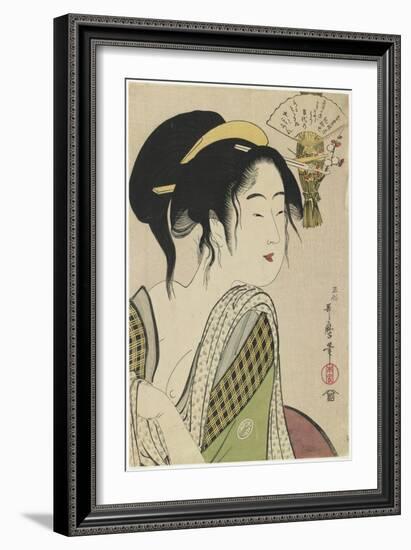 Love for a Farmer's Wife, 1795-1796-Kitagawa Utamaro-Framed Giclee Print