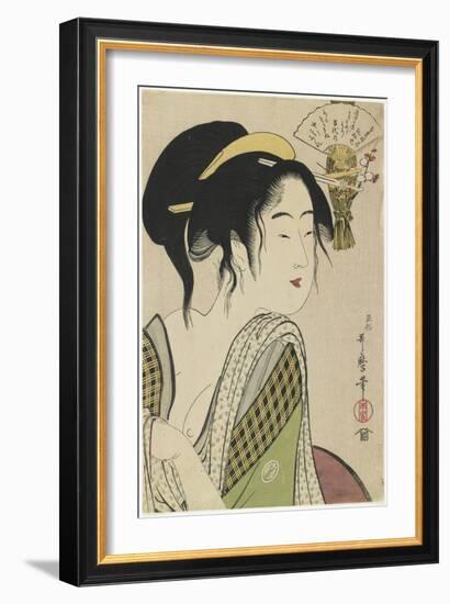 Love for a Farmer's Wife, 1795-1796-Kitagawa Utamaro-Framed Giclee Print