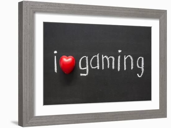 Love Gaming-Yury Zap-Framed Art Print