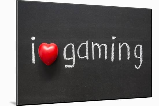 Love Gaming-Yury Zap-Mounted Art Print