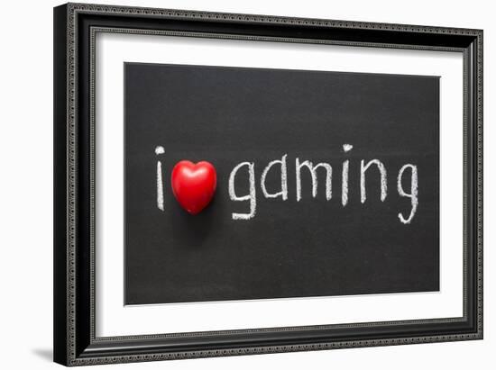 Love Gaming-Yury Zap-Framed Art Print