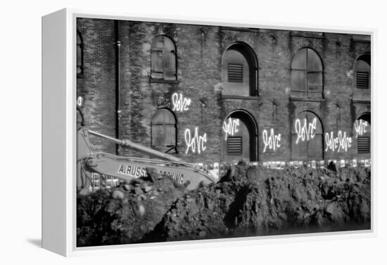 Love Graffiti Brooklyn New York-null-Framed Stretched Canvas