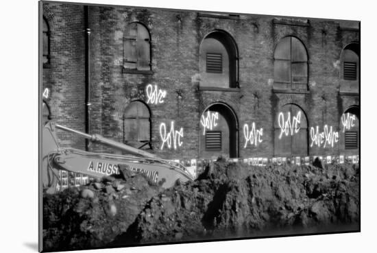 Love Graffiti Brooklyn New York-null-Mounted Photo
