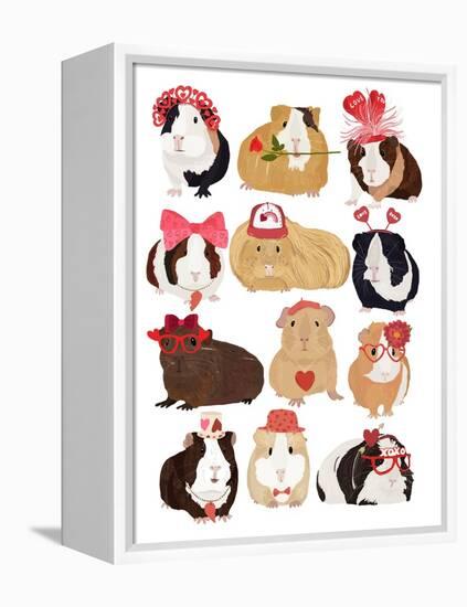 Love Guinea Pigs-Hanna Melin-Framed Premier Image Canvas