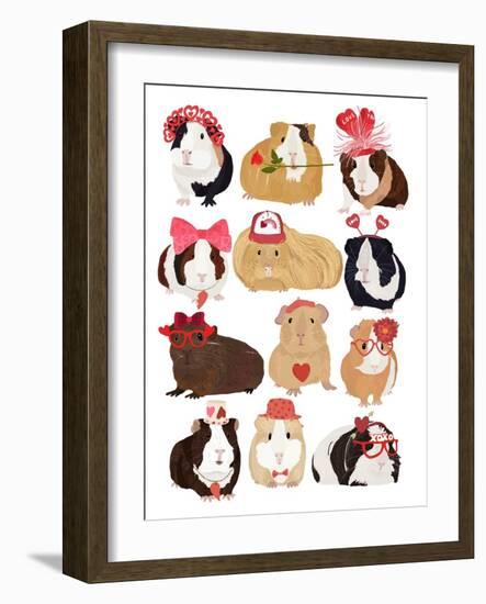 Love Guinea Pigs-Hanna Melin-Framed Giclee Print