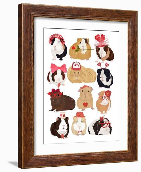 Love Guinea Pigs-Hanna Melin-Framed Giclee Print