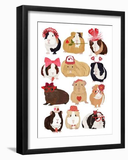 Love Guinea Pigs-Hanna Melin-Framed Giclee Print