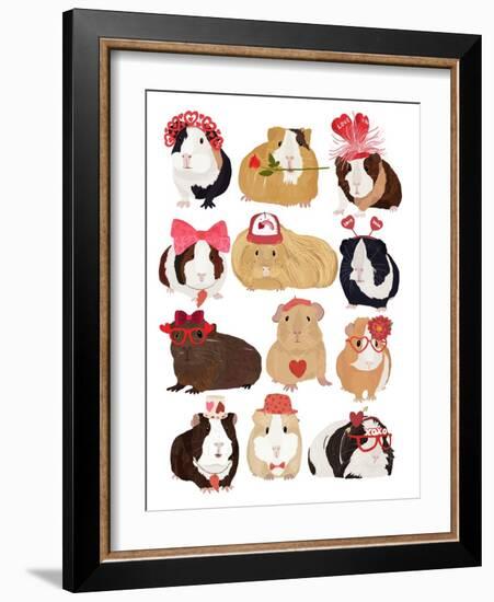 Love Guinea Pigs-Hanna Melin-Framed Giclee Print