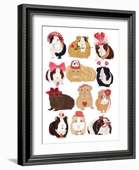 Love Guinea Pigs-Hanna Melin-Framed Giclee Print