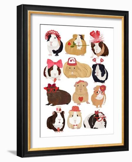 Love Guinea Pigs-Hanna Melin-Framed Giclee Print