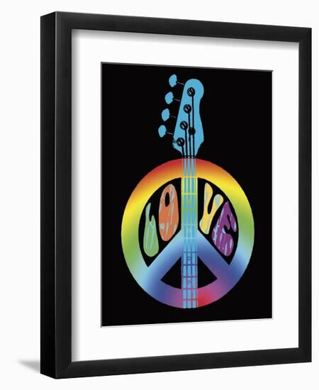 Love Guitar-Erin Clark-Framed Giclee Print