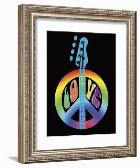 Love Guitar-Erin Clark-Framed Giclee Print