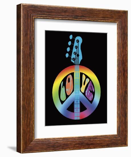 Love Guitar-Erin Clark-Framed Giclee Print