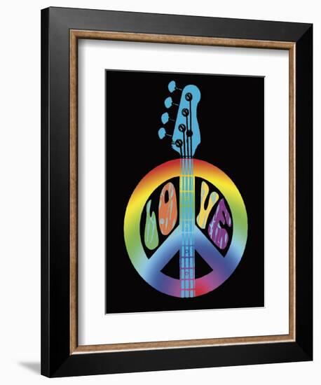 Love Guitar-Erin Clark-Framed Giclee Print