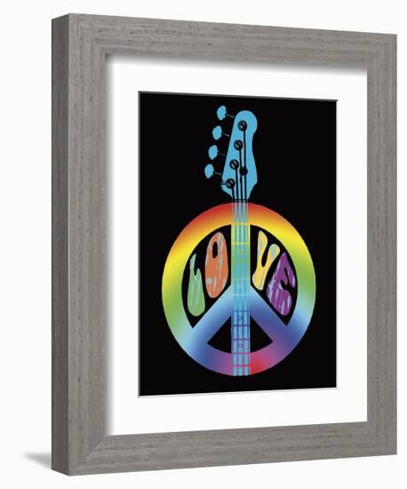 Love Guitar-Erin Clark-Framed Giclee Print