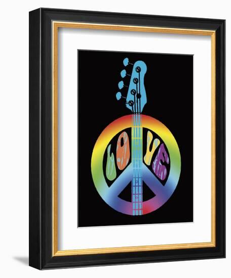 Love Guitar-Erin Clark-Framed Giclee Print