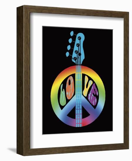 Love Guitar-Erin Clark-Framed Giclee Print