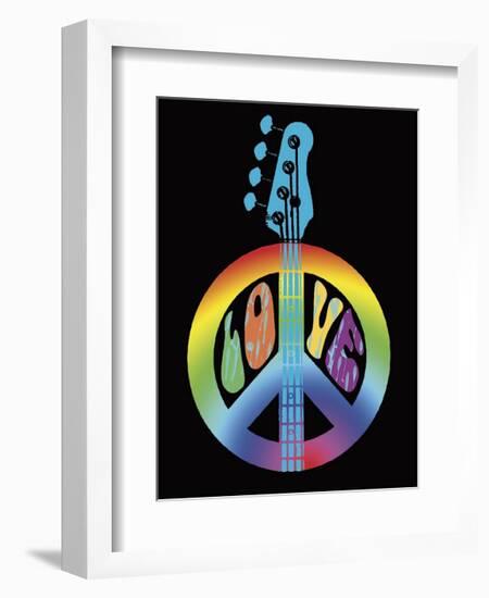 Love Guitar-Erin Clark-Framed Giclee Print