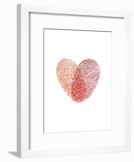 Love Heart Fingerprints-Brett Wilson-Framed Art Print
