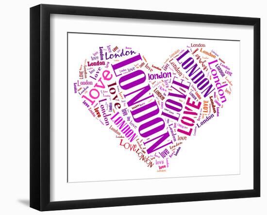 Love Heart Of London-alanuster-Framed Art Print