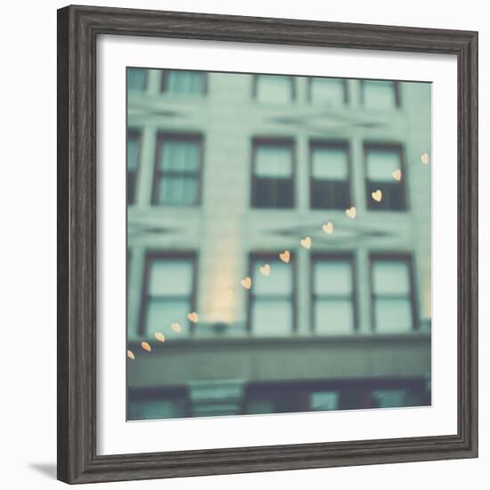 Love Hearts in the Street-Myan Soffia-Framed Photographic Print