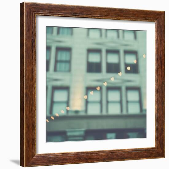 Love Hearts in the Street-Myan Soffia-Framed Photographic Print