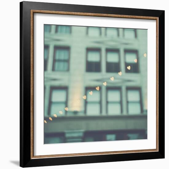 Love Hearts in the Street-Myan Soffia-Framed Photographic Print