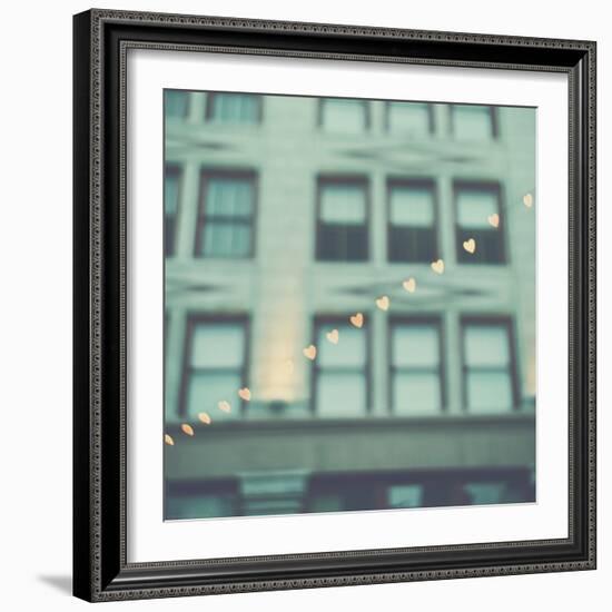 Love Hearts in the Street-Myan Soffia-Framed Photographic Print