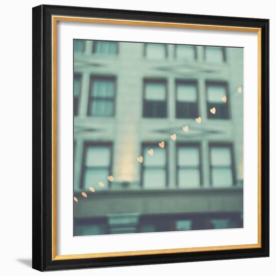 Love Hearts in the Street-Myan Soffia-Framed Photographic Print