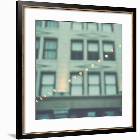 Love Hearts in the Street-Myan Soffia-Framed Photographic Print