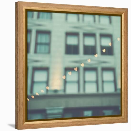 Love Hearts in the Street-Myan Soffia-Framed Premier Image Canvas