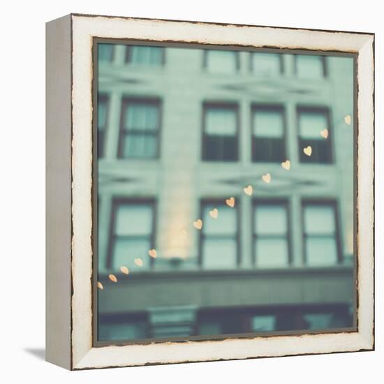 Love Hearts in the Street-Myan Soffia-Framed Premier Image Canvas