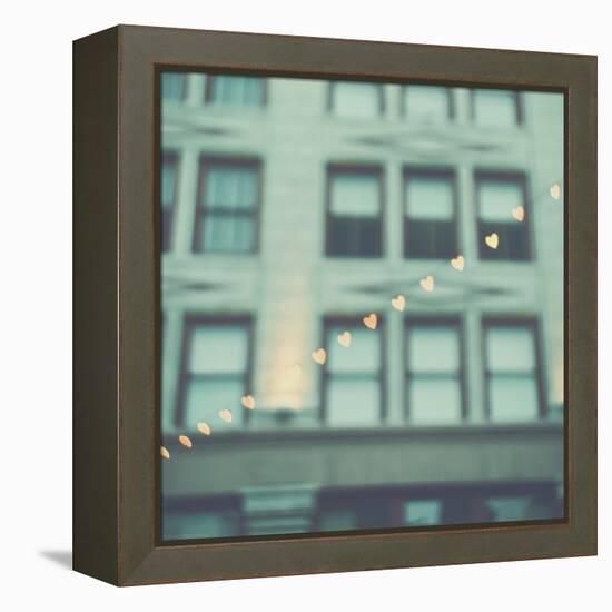 Love Hearts in the Street-Myan Soffia-Framed Premier Image Canvas