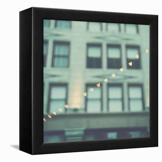 Love Hearts in the Street-Myan Soffia-Framed Premier Image Canvas