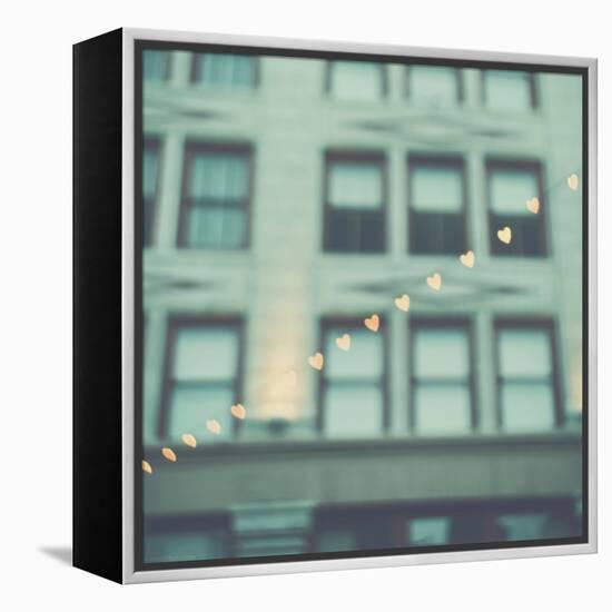 Love Hearts in the Street-Myan Soffia-Framed Premier Image Canvas