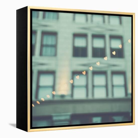 Love Hearts in the Street-Myan Soffia-Framed Premier Image Canvas