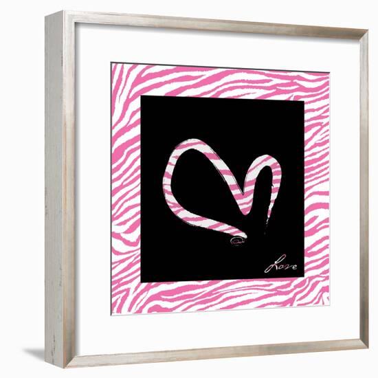 Love Hot Pink-OnRei-Framed Art Print