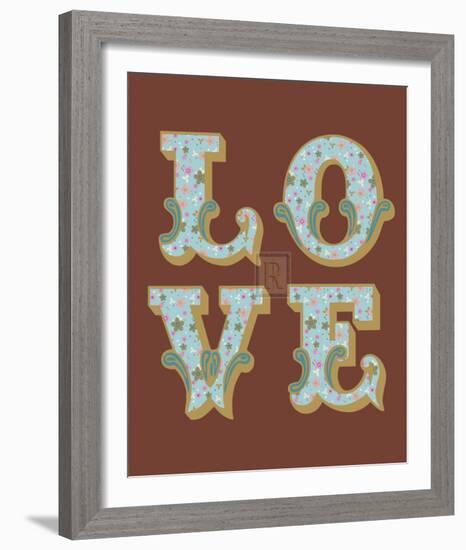 Love I-The Vintage Collection-Framed Art Print