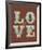 Love I-The Vintage Collection-Framed Art Print