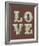 Love I-The Vintage Collection-Framed Giclee Print