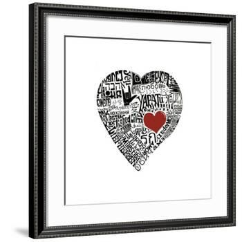 Love in 44 Languages-L^A^ Pop Art-Framed Giclee Print