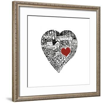 Love in 44 Languages-L^A^ Pop Art-Framed Giclee Print