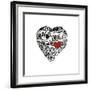 Love in 44 Languages-L^A^ Pop Art-Framed Giclee Print